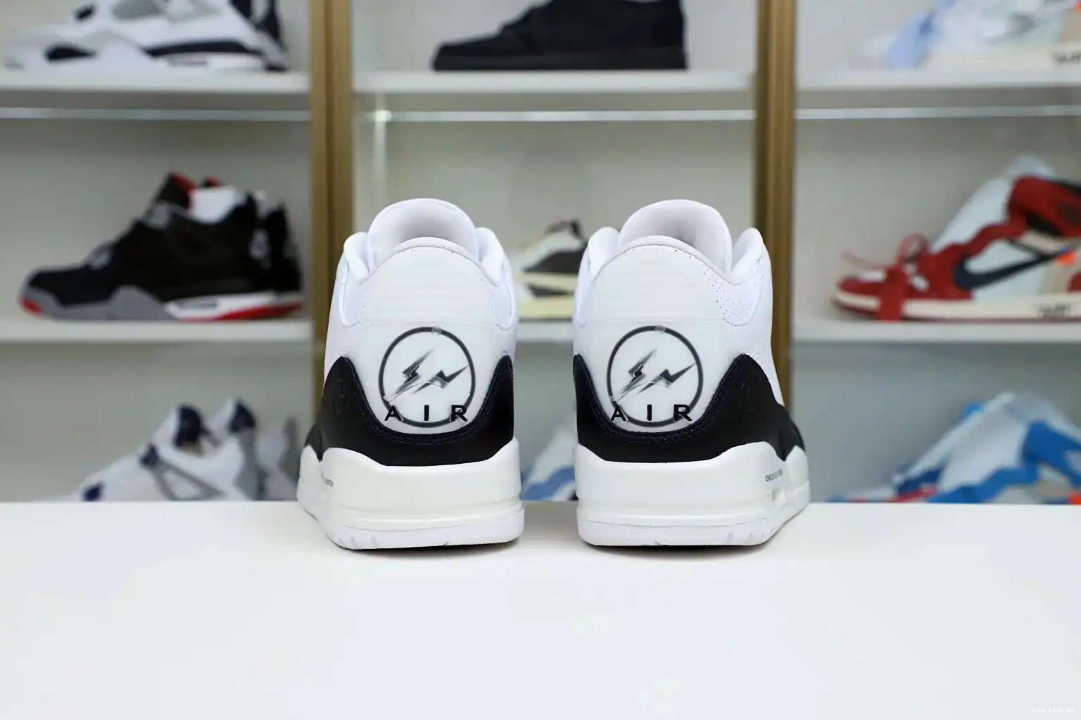 'WHITE' Kimikick RETRO DESIGN X FRAGMENT 3 AIR JORDAN SP 0708
